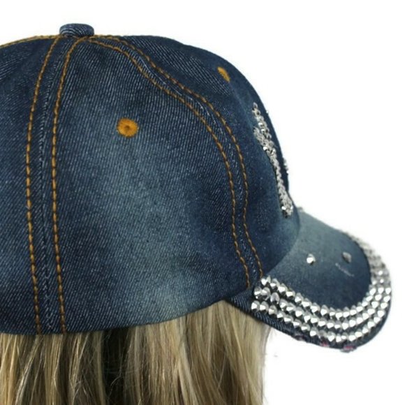 Womens USA Silver Baseball Cap - Picture 3 of 15